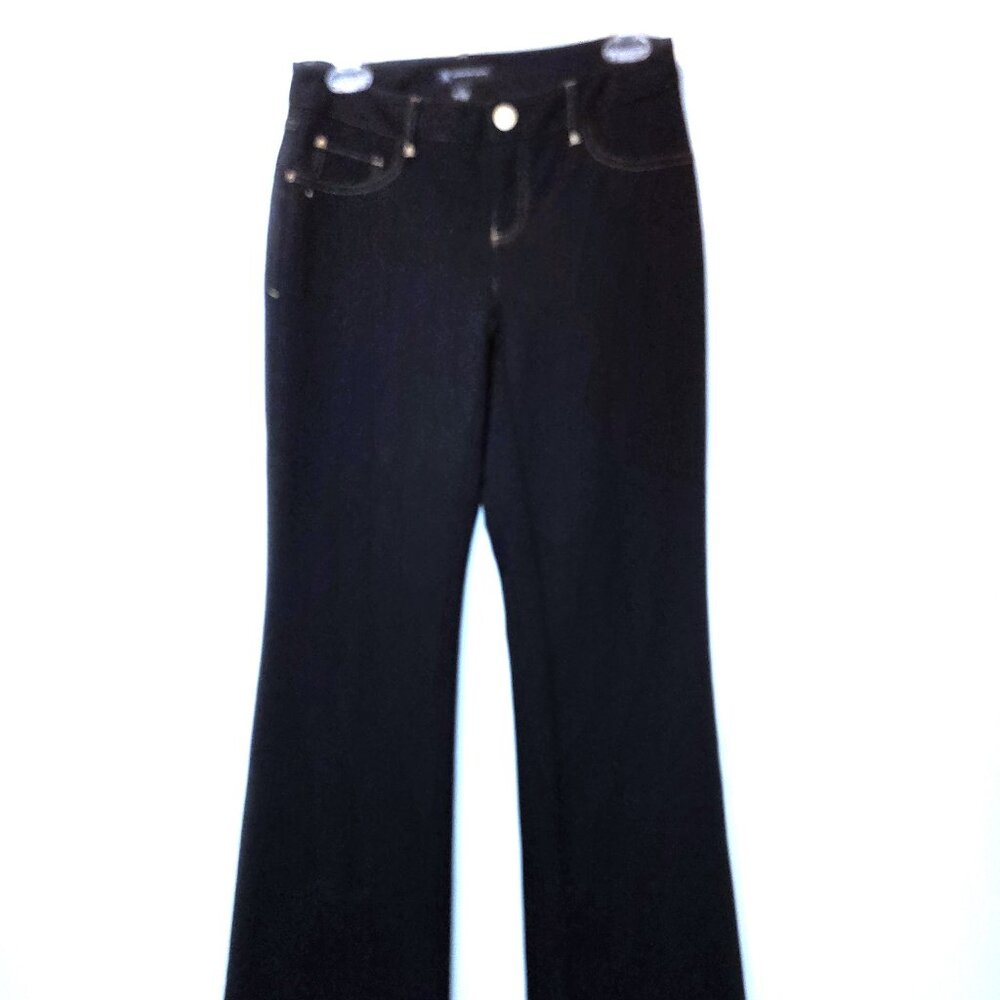 NWOT INC International Concepts Black Boot Cut Jeans Size 4